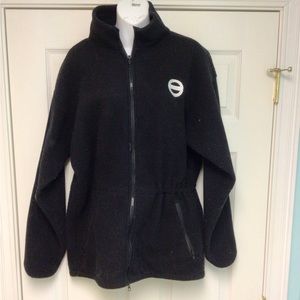 Anna Sui logo polar fleece zip up jacket. Oversized.